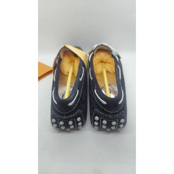 Tods Black Suede Gommino Driving Loafers With Rubber Pebble Sole - Picture 3 of 8